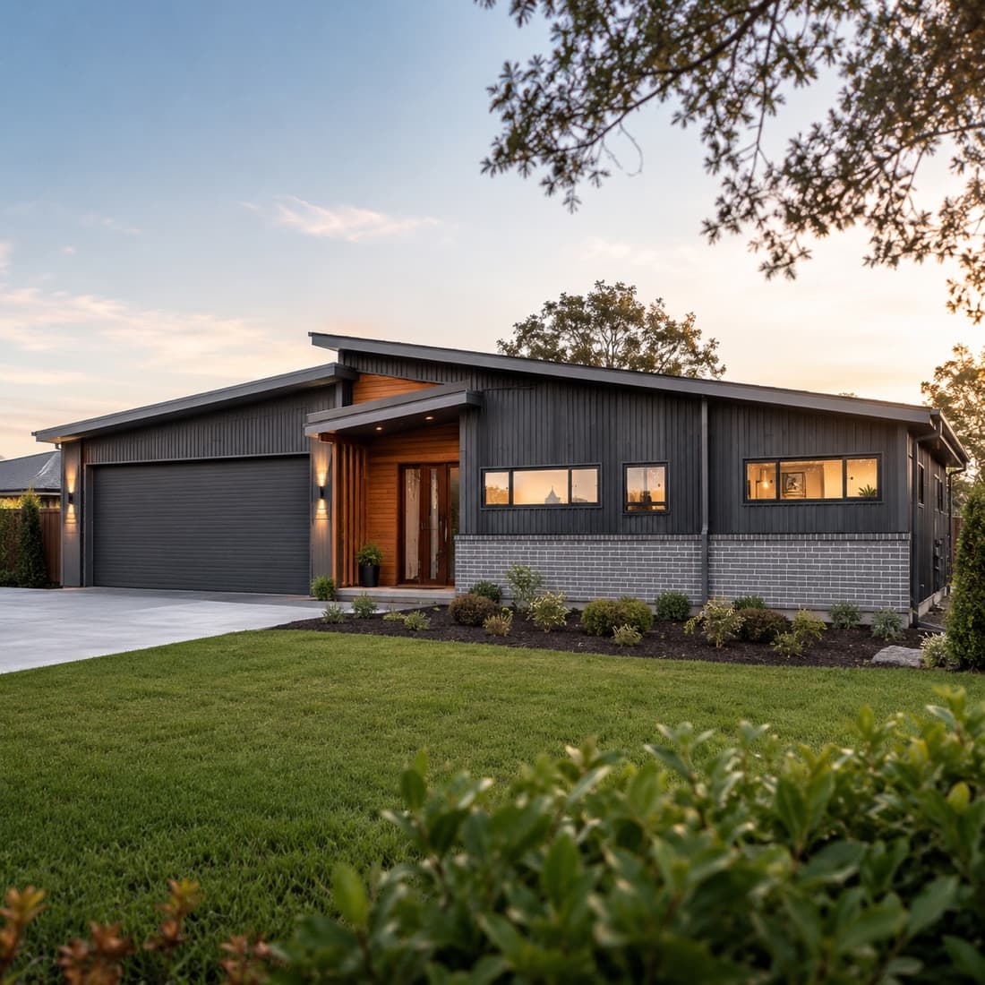 Single-storey home, New home