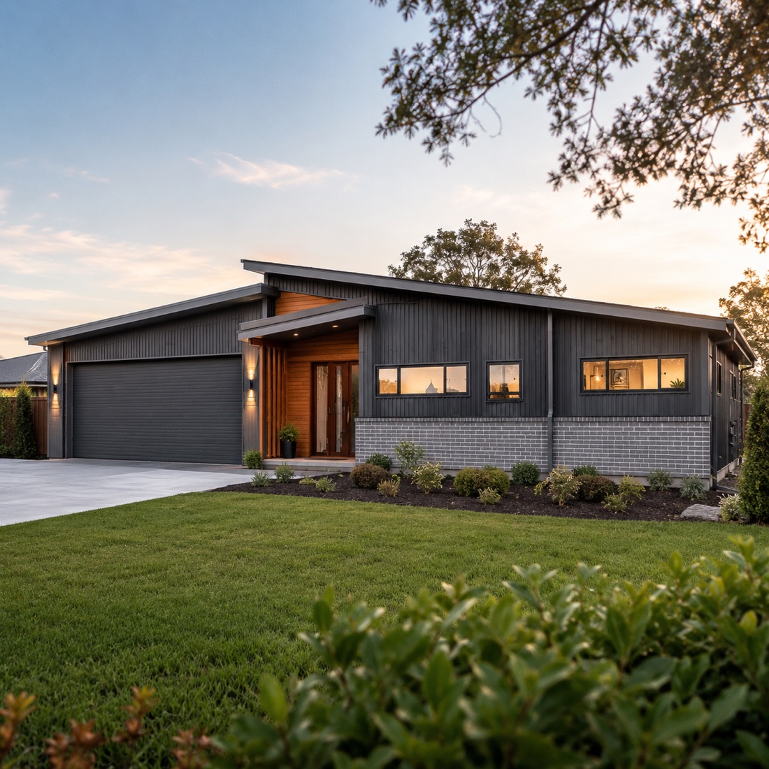 Single-storey home, New home