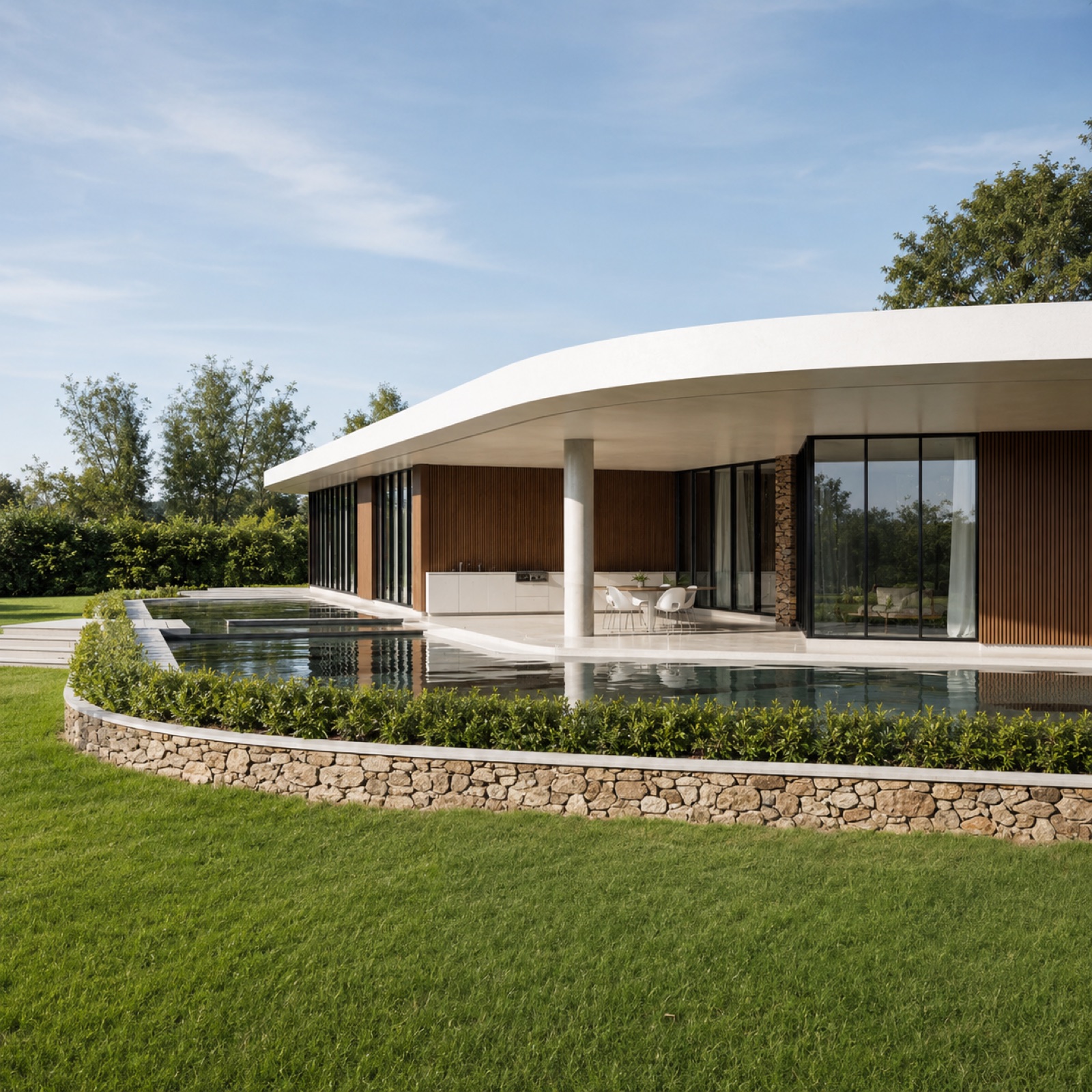 Coastal pavilion, New home